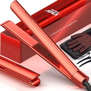 6 👉 Bekind Apex 2-in-1 Hair Straightener Flat Iron | 1“ 450°F Straightener and Curler for All Hairstyles | UltraSmooth Tech | 15s Fast Heating & Temp Memory | 30-in-1 Gift Set for Girls Women (Coral)